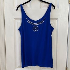 New York & Company Cobalt Tank Top